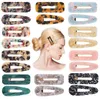 Acrylic Resin Hair Clips Set Fashion Geometric Alligator Barrettes Leopard Pattern Vintage Hair Accessories Hairpins for Women6303959