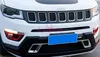 Dla Jeep Compass 2017 2018 Czerwony Kolor Front Lampa przeciwmgielna Pokrywa Light Trim Garnir Nakładka Panel rama Car Styling Accessor