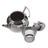 new Style 2000ML Stainless Steel Teapot Tea Pot Coffee With Tea Leaf Filter Infuser, 25*15*17cm