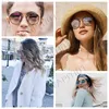 Lunettes de soleil à la mode rondes, modèle Double pont, de qualité supérieure, pour femmes et hommes