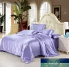 Partihandel-Mulberry Silk Bedding Sätter Duvet Cover BedsPread Bed Sheet King Queen Full Size Silk sängkläder