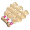 Bundles malaisiens d'extensions de cheveux de bébé de vague de corps de 613 # avec la fermeture de dentelle 4X4 Bundle 10-30 pouces couleur blonde 4PCS