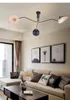 Nowoczesny oświetlenie żyrandol Regulowany Pająk Świecznik Sufitowy Loft Nordic Salon Luster Led Home Decor Lampadari Bluktures