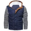 Hommes hiver chaud fourrure polaire veste grande taille épaissir coton rembourré Parka hommes coupe-vent à capuche armée veste 7.29