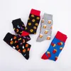 Men's Socks Colorful Dog Hamburg Beer Pattern Novelty Happy Funny Kawaii Sokken Creative Casual Cotton For Male1