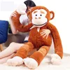 Dorimytrader jumbo djur orangutan plysch leksaker jätte mjuk fylld tecknad monkey docka anime kudde 65inch 165cm barn gåvor dy61664