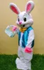 2018 heißer Verkauf Osterhasen-Maskottchen-Kostüme Halloween-Karikatur-erwachsene Größe weißes Plüsch-fantastisches Partykleid