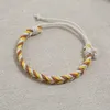 Simple Handmade Women Men Ethnic Style Charm Bracelets Braided Rope Colorful Lovers Bangle Party Club Jewelry