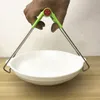 Anti-scalding plat en acier inoxydable - Cramp à chaleur Isolation à la chaleur BLOLESELLES Outils de cuisine outils