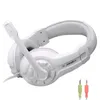 Auriculares para juegos auriculares con auriculares estéreo de 3.5 mm auriculares con micrófono para la computadora portátil PC auriculares con cableado bajo