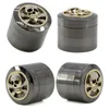 Cool Skull Grinders 4 Pieces 50mm Diameter Metal Zinc Alloy Herb Grinder Dab Tool Tobacco Crusher