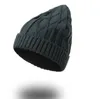 Bonnets tricotés Bonnet Hip Hop Tricot Chapeau Laine Casquette Rue Élastique Sbull Casquettes Hiver Laine Casquette Tricot Chapeau De Mode Chapeaux Chauds 8 Couleurs ZYQ 44