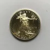 100 peças não magnético dom eagle 2012 emblema banhado a ouro 32 6 mm estátua americana beleza liberdade gota aceitável coins290l