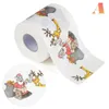 Noël Nouvel An impression papier toilette Tissues Nouveauté rouleau de papier hygiénique pour Décoration de Noël Festival de fournitures en gros