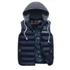 New Mens Winter Sleeveless Jackets Fashion Casual Thick Vests Men Hoodie Coats Male Cotton Padded Warm Slim Waistcoat