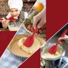 Silicone Spatula Установлена ​​термостойкие скребки с сильной ядро ​​из нержавеющей стали, нелестные выпечки для выпечки набор варочных выпекание 6 шт.