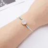 14 pezzi Esprimi un desiderio Bracciale in carta di carta di pietra naturale intrecciata colorata per gioielli di moda semplici da donna317B