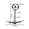ステンレス鋼アナル玩具アンカーアナルビーズプラグアヌスジュエリーバットストッパーアヌス拡張装置アナルマスターベーションM5801308のセックスおもちゃ