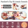 Pandorabox Key 6S 1388에서 1 레트로 게임 LED 홈 아케이드 게임 콘솔 더블 스틱 303H