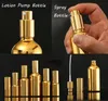 5100 ml Portabelt guldglas Eteriska oljeflaskor Lotion Pump Atomizer Spray Bottle Droper Bottle Cosmetic Serum Packaging13792549