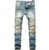 2019 vieux jeans de moto de vache loisirs pantalons pour hommes de locomotive équitation pantalons de moto Biker Denim pantalons