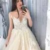 New 2020 Stylish Sexy Appliques Lace Tulle A Line Wedding Dresses sheer crew neck Bridal Gowns Celebrity vestido De Noiva robe de mariee