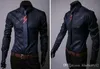 Men's Dress Shirts Mens Business Large Size Trend Slim Dark Twill Casual Shirt Long Sleeved for Male M-3XL