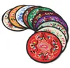 Wholesale Retro Non-woven Embroidery Floral Pattern Ethnic Coaster Tribal Cup Teapot Mat Drink Holder Floral Tableware Placemat