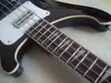 Rare Custom 4 Strings Black 4003 Bass Chrome Hardware Rosewood Fretboard Triangle MOP Inlay ric Bass Factory outlet