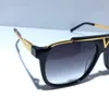 0937 Klassiker Beliebte MASCOT-Sonnenbrille Retro Vintage glänzendes Gold Sommer Unisex-Stil UV400-Brille wird mit Box 0936-Sonnenbrille geliefert