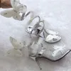 Snake Brap Sandals Женская летняя обувь Плоский клин Высокие каблуки Кристалл Женщины Гладиатор Бабочка Сандалии ОТКРЫТИЯ ОТКРЫТЫЙ КЛИПМЕННЫЙ КЛИНКА ЖЕНЩИНА 210306