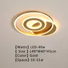 Moderne LED-Kronleuchter für foyer Rechteck plafonnier führte aufliegende 110V-220V Goldfarbe Kronleuchter Beleuchtung lampara techo