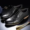 Varumärke män skor toppkvalitet oxfords brittisk stil äkta läderklänning affärsformella lägenheter plus storlek 50 220819