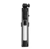 Hot Selling A18 Integrerad Bluetooth Selfie Stick med Tripod Fill Light Portable Wireless Handheld Monopod Stöd Horisontell Vertikal