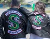 Riverdale Southside Back Patches Patches Embroidered Iron على جاكيت راكب الدراجات النارية مجموعة سترة اثنين