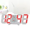 Wall Clocks Large LED Digital Alarm Clock Desk Table Snooze Timer 3D Display 12/24H1