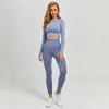 Femmes 2020 nouvelles Vital sans couture Yoga ensemble vêtements de Sport Fitness Leggings chemises courtes à manches longues Sport costume femmes courir survêtement A5676272