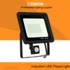 10W 20W 30W 50W 100W LED Flood Light IP66 Vattentät 110V 220V Justerbar LED-sensor Utomhus Floodlight