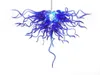 Mini Size Blue Chihuly Art Glass Ceiling Light Hand Blown Chain Hanging Lamp for Museum Church Decor