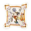 Women Horse Print Square Scarves Spain Silk Echarpes Foulards Femme Wrap Big Carriage Bandana Hijab 90 90327j