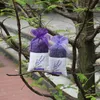 Saco de malha roxo Organza Lavender Sachet Sacos DIY Saco de Flower Saco de Festa de Casamento Presente De Casamento Presente Wrap Baunilha Saco Embalagem Bagst2I5436
