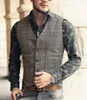 Gilet da uomo Gilet da uomo Casual Tweed Slim Fit Notch Risvolto Gilet su misura stile britannico Per matrimonio Groomsmen Tempo libero Business