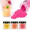 12 renk floresan neon üreticisi akrilik tırnak daldırma tozu parlak pigment 10ml / dip tozu - ED176 - Floresan