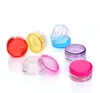 100pcs/lot Clear color Empty Plastic Container Jars Pot 3/5 Gram Cosmetic Cream Eye Shadow Nails Powder Jewelry 5g(0.17oz)