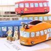 Bus Pencil Case Kids Cartoon Bus Bag School Car Pencil Bags Cute Canvas Car Pencil Bag Birthday Christmas Gift