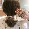Koreański Pearl Crystal Elastyczne Zespoły Do Włosów Moda Kobiety Liny Włosów Krawaty Ponytail Holder Rhinestone Guma Band Akcesoria do włosów