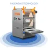 المطبوخة حفظ الطعام صندوق آلة ختم 220V الغداء مربع آلة التعبئة والتغليف التلقائي بالكامل مع المؤشر المواقع والمنتجات ختم الآلة