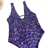 nosić drogi Skala syreny kostium kąpielowy One Piece Lace Jumpsuits Swimsuits bieliznę kąpielową Kobiety letnie ubrania kąpielowe garnitury