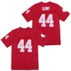 Forrest Gump # 44 University of Alabama Football cucito Red Film del calcio Jersey Size S-XXXL