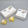 결혼식 생일 파티에 대한 봉투 디자인 케이크 박스 Maccaron 베이킹 포장 크래프트 종이 캔디 쿠키 선물 상자
